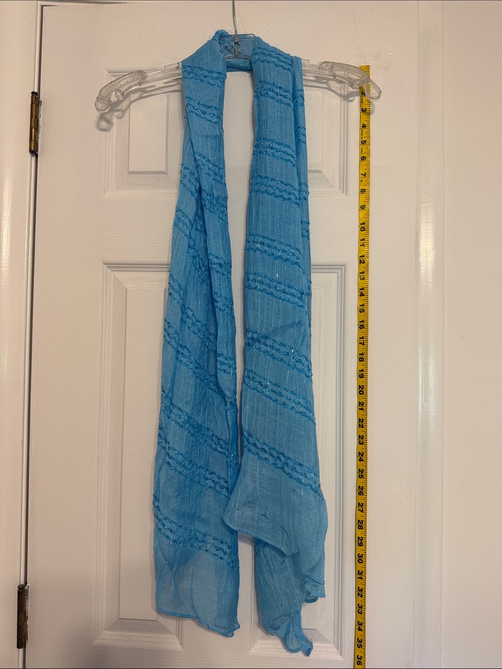 Light Blue Textured Women's Scarf